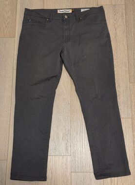 Tailor Vintage Jeans Mens 36x30 Gray Slim Fit Comfort Stretch Pants Casual Denim